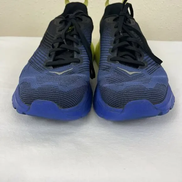 Hoka Mach 3 PROFLY Road Running Shoes Mens Size 10 Blue Yellow - Picture 3 of 8